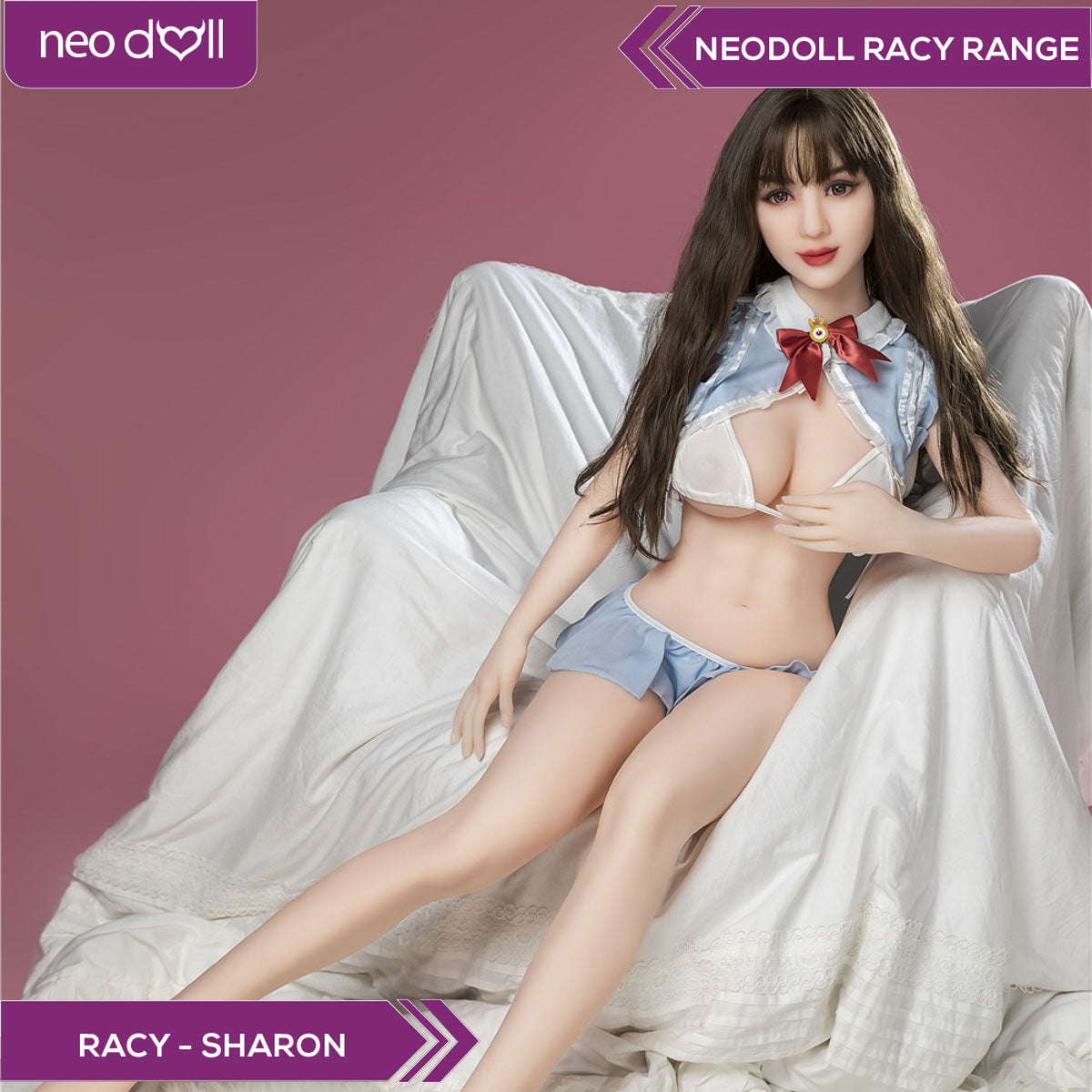 Neodoll Racy Sharon - Poupée de Sexe Réaliste - 154cm - Blanche