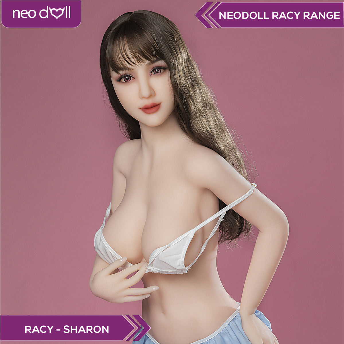 Neodoll Racy Sharon - Poupée de Sexe Réaliste - 154cm - Blanche
