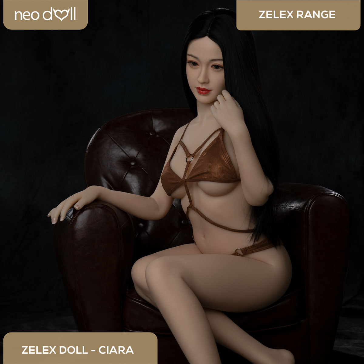 Zelex Doll - Ciara - Poupée de Sexe Hybride en TPE Silicone - 160cm - Gel Sein - Naturel
