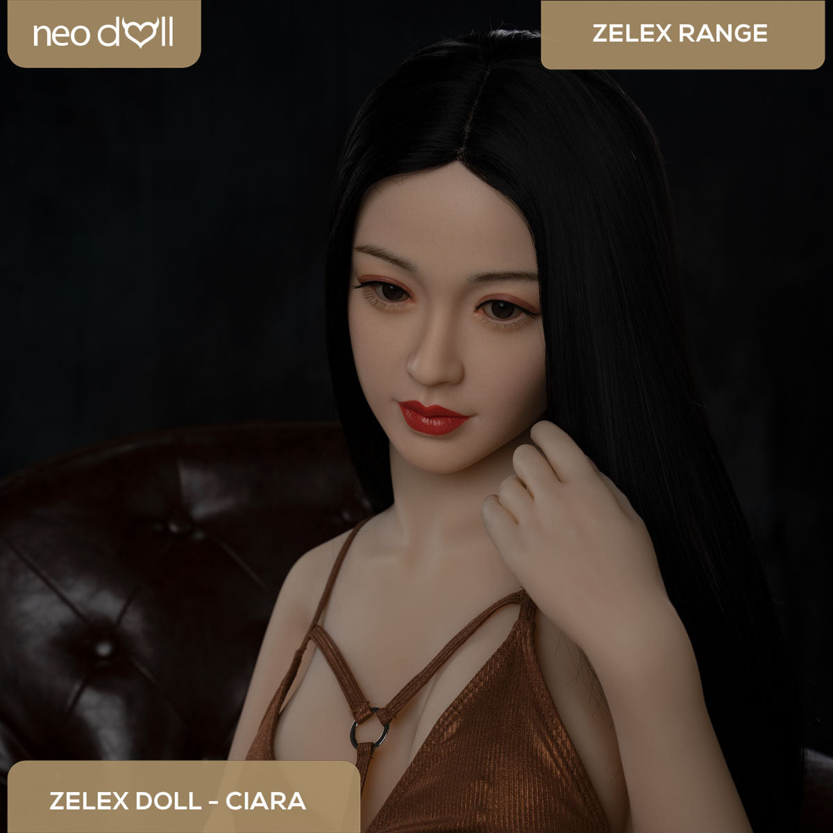 Zelex Doll - Ciara - Poupée de Sexe Hybride en TPE Silicone - 160cm - Gel Sein - Naturel