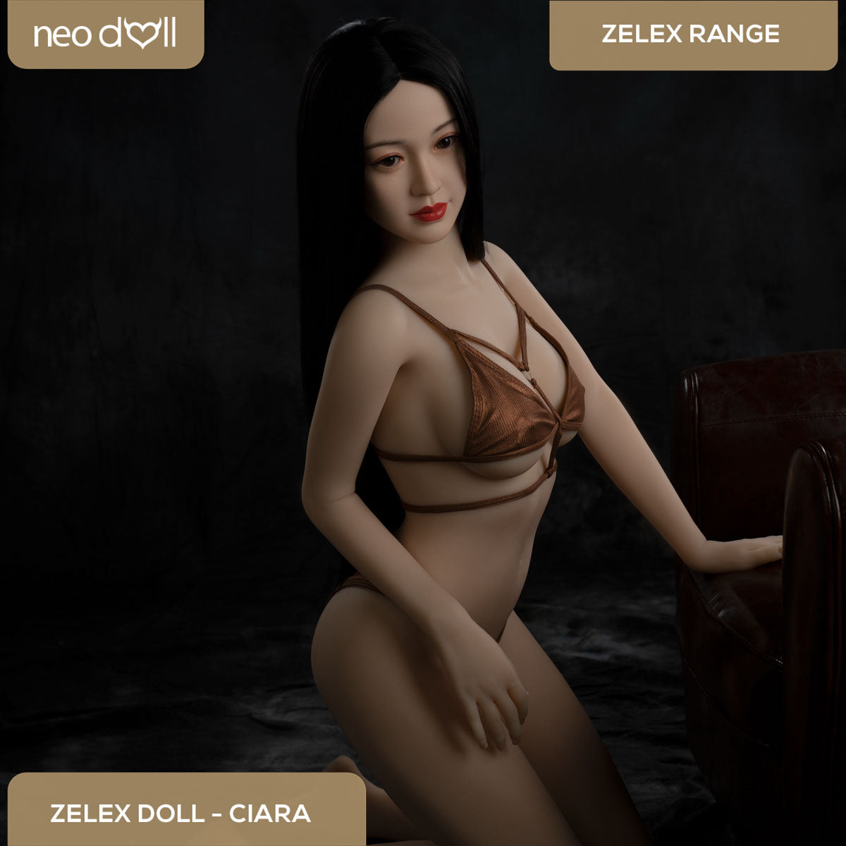 Zelex Doll - Ciara - Poupée de Sexe Hybride en TPE Silicone - 160cm - Gel Sein - Naturel