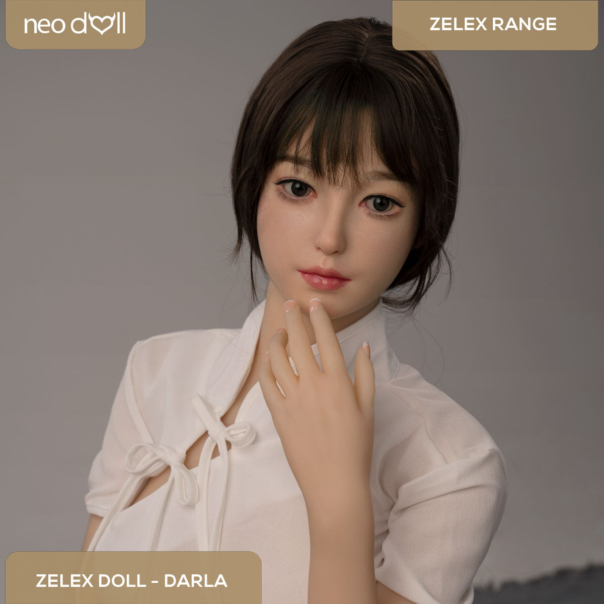 Zelex Doll - Darla - Poupée de Sexe Hybride en TPE Silicone - 160cm - Gel Sein - Naturel