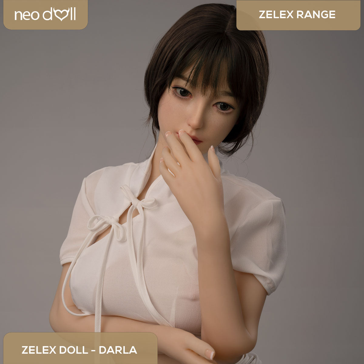 Zelex Doll - Darla - Poupée de Sexe Hybride en TPE Silicone - 160cm - Gel Sein - Naturel
