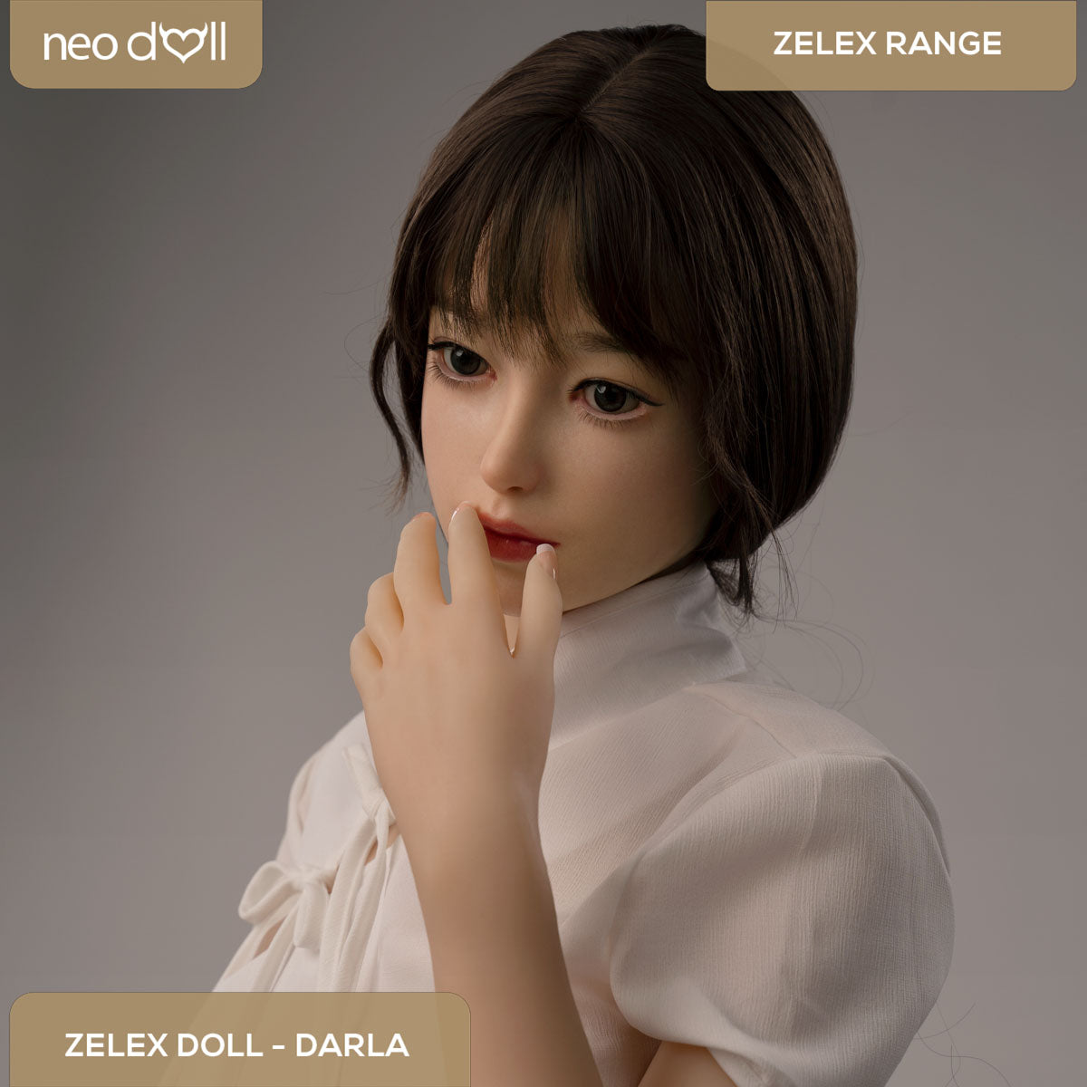 Zelex Doll - Darla - Poupée de Sexe Hybride en TPE Silicone - 160cm - Gel Sein - Naturel