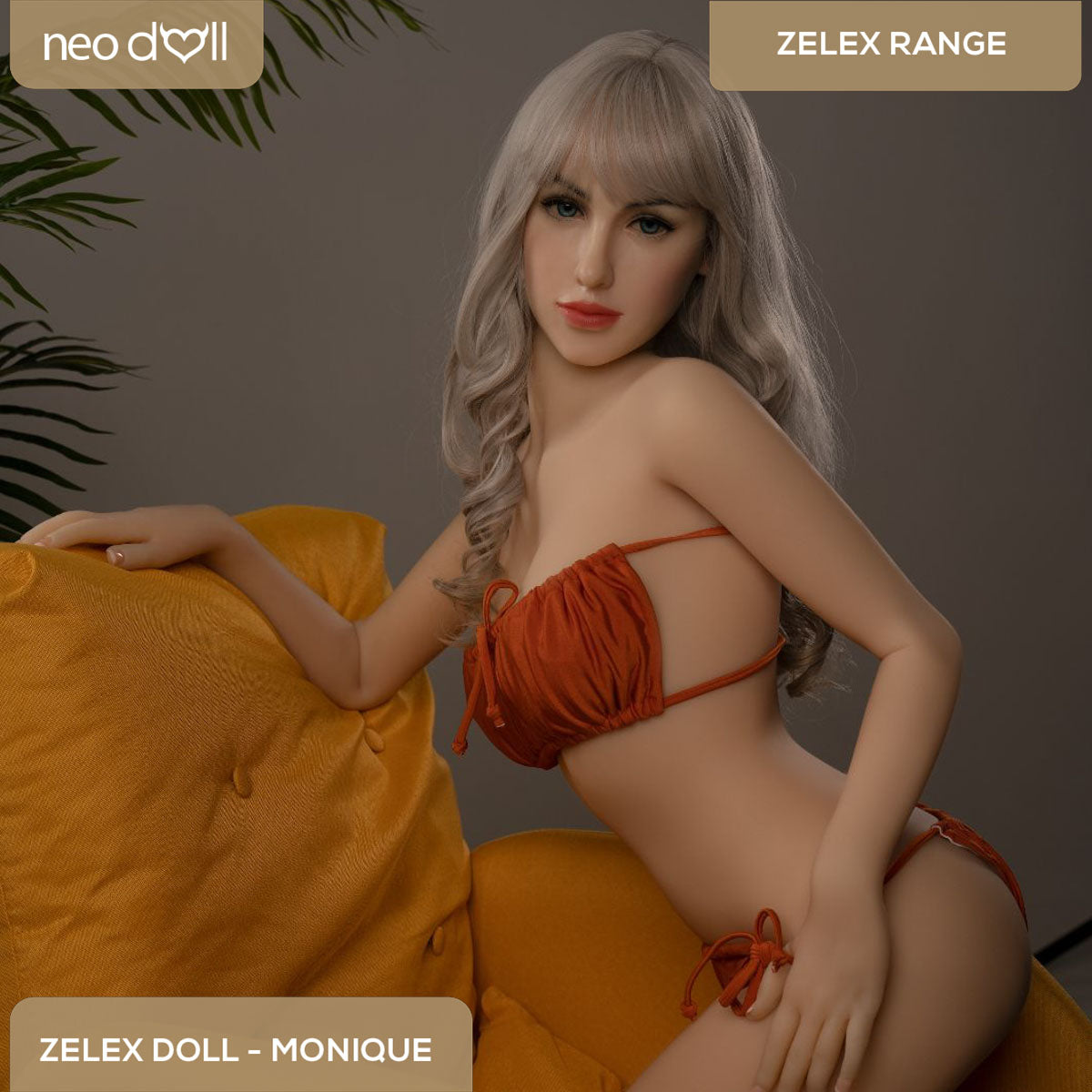Zelex Doll - Monique - Poupée de Sexe Hybride en TPE Silicone - 160cm - Gel Sein - Naturel