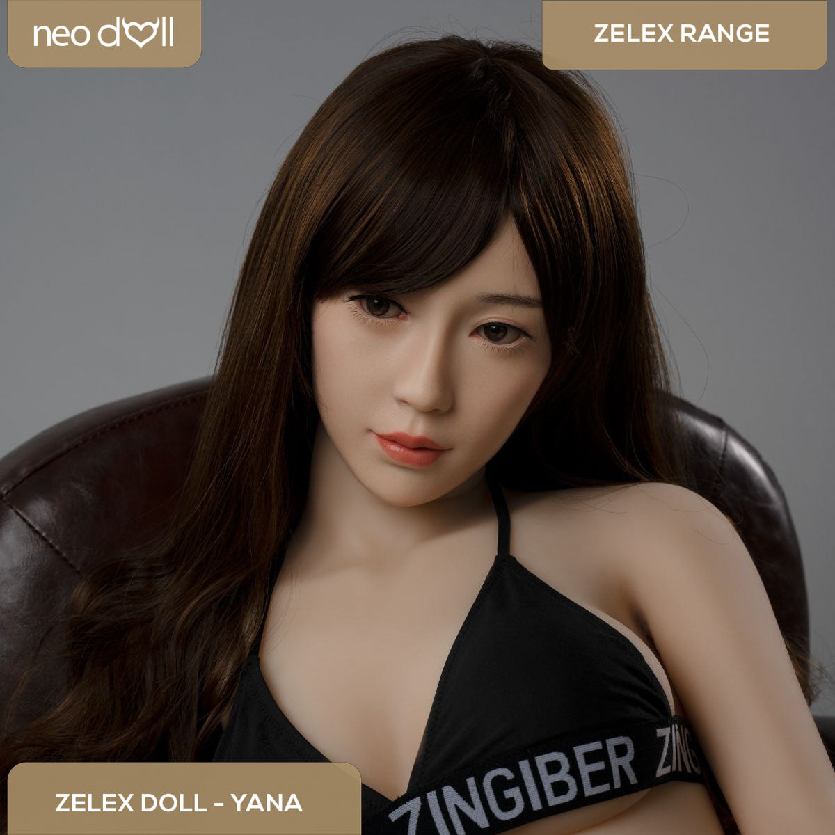 Zelex Doll - Yana - Poupée de Sexe Hybride en TPE Silicone - 160cm - Gel Sein - Naturel