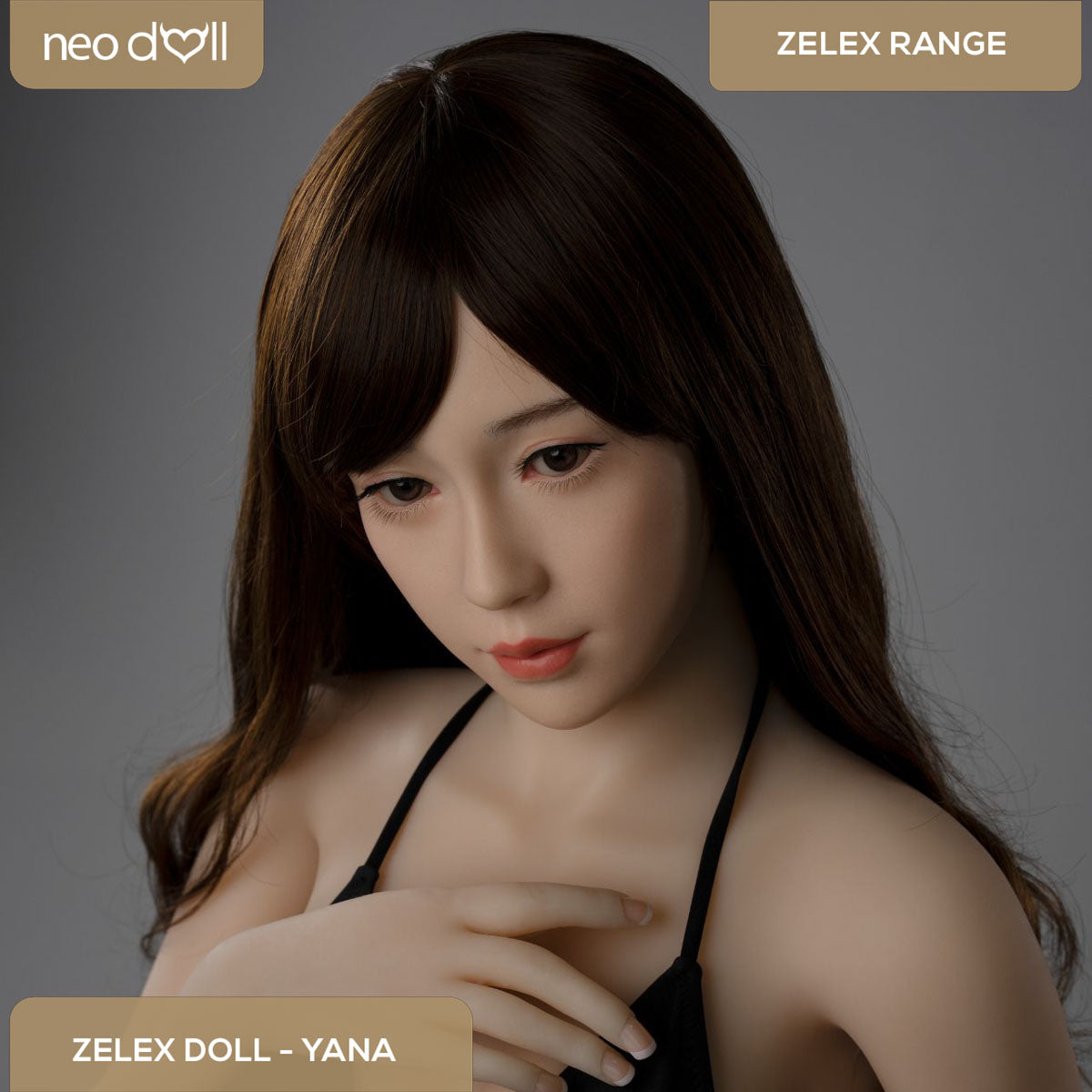 Zelex Doll - Yana - Poupée de Sexe Hybride en TPE Silicone - 160cm - Gel Sein - Naturel