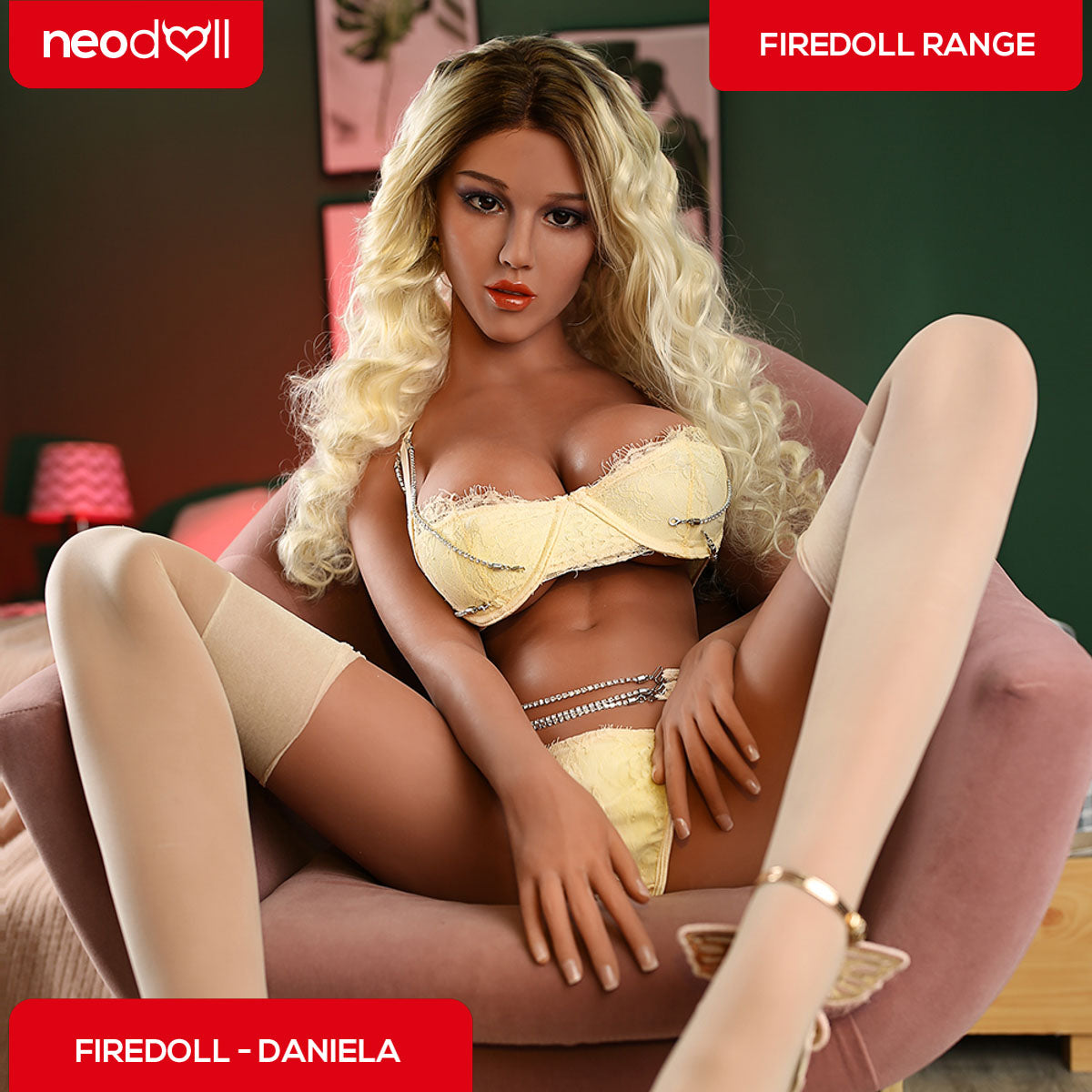 Fire Doll - Daniela - Poupée de Sexe Réaliste - 156cm - Gel Sein - Bronzage Léger