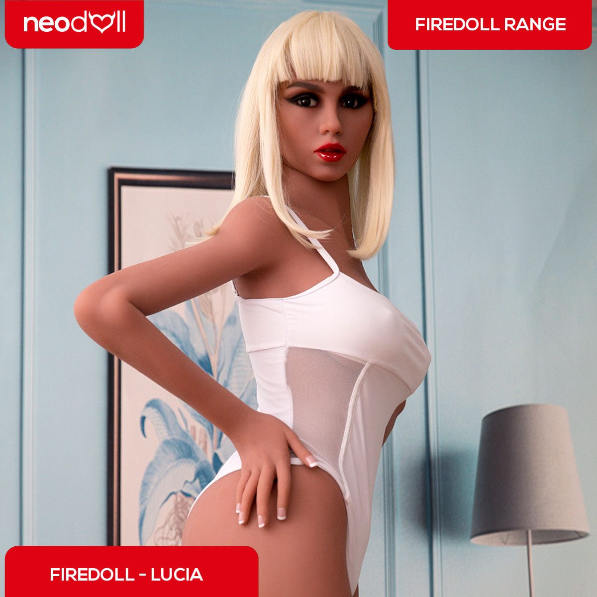 Fire Doll - Lucia - Poupée de Sexe Réaliste - 163cm - Gel Sein - Bronzage Léger