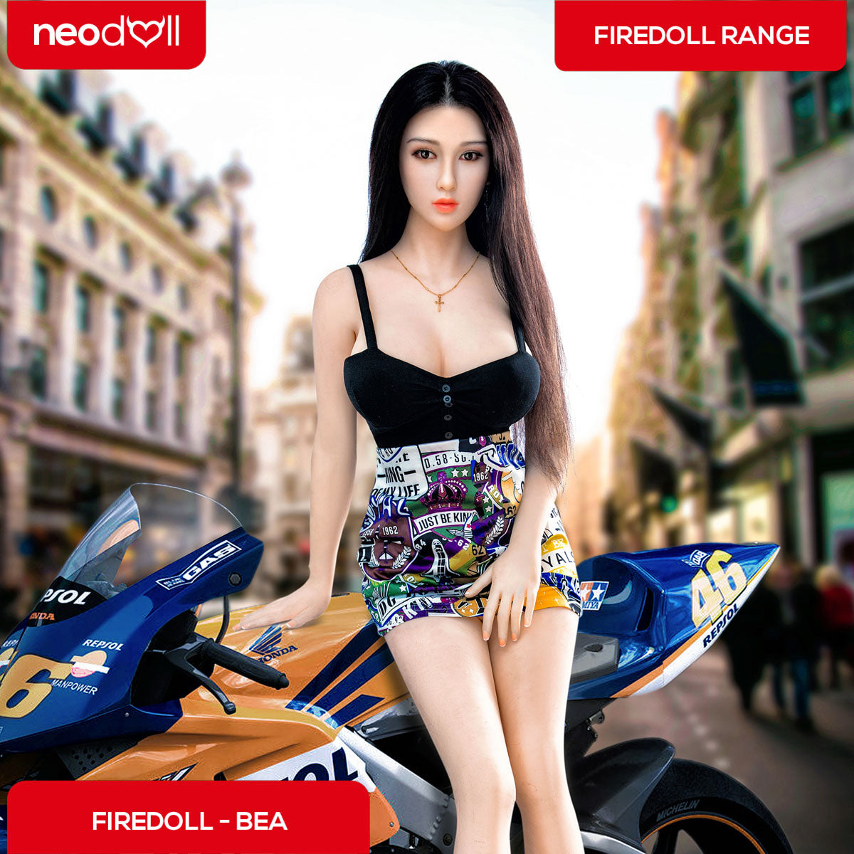 Fire Doll - Bea - Poupée de Sexe Hybride en TPE Silicone - 168cm - Naturel