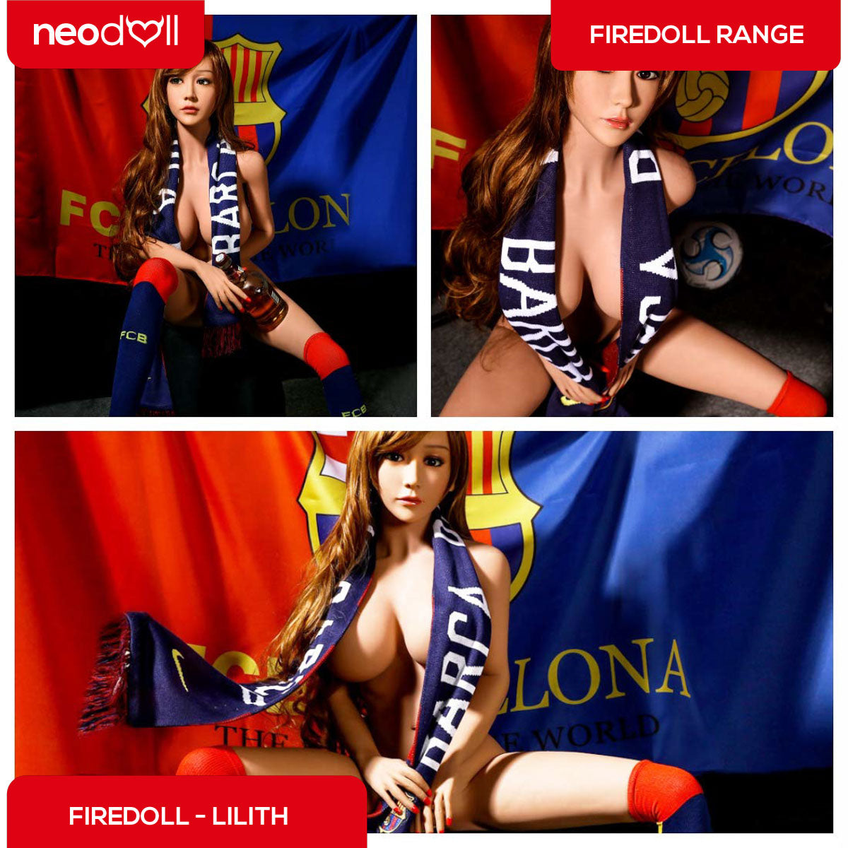 Fire Doll - Lilith - Poupée de Sexe Réaliste - 158cm - Gel Sein - Bronzage Léger