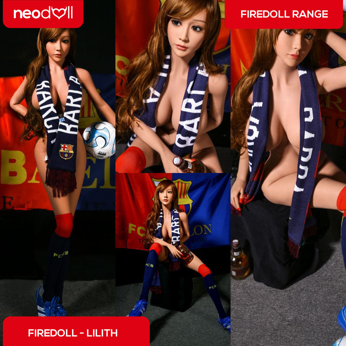 Fire Doll - Lilith - Poupée de Sexe Réaliste - 158cm - Gel Sein - Bronzage Léger