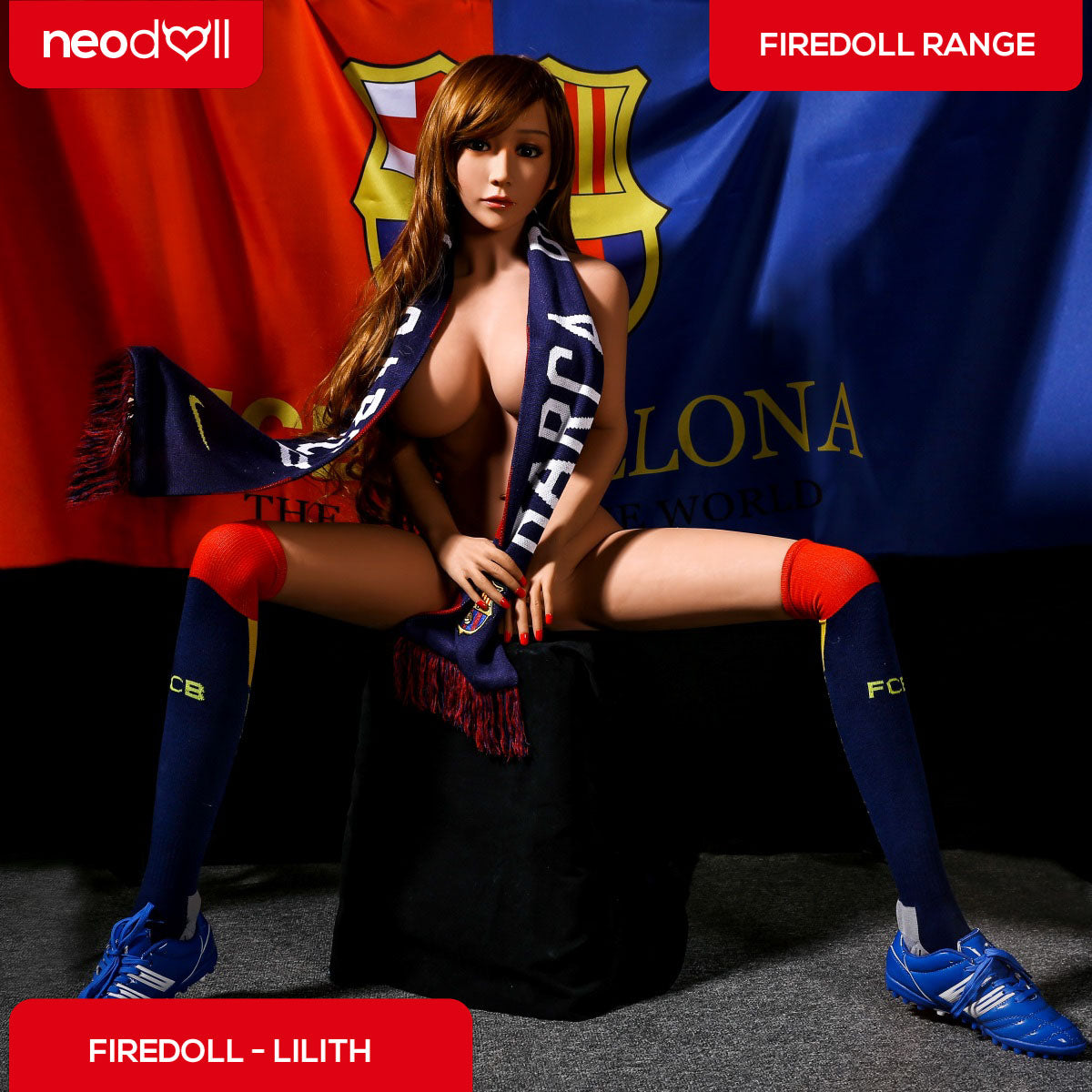 Fire Doll - Lilith - Poupée de Sexe Réaliste - 158cm - Gel Sein - Bronzage Léger