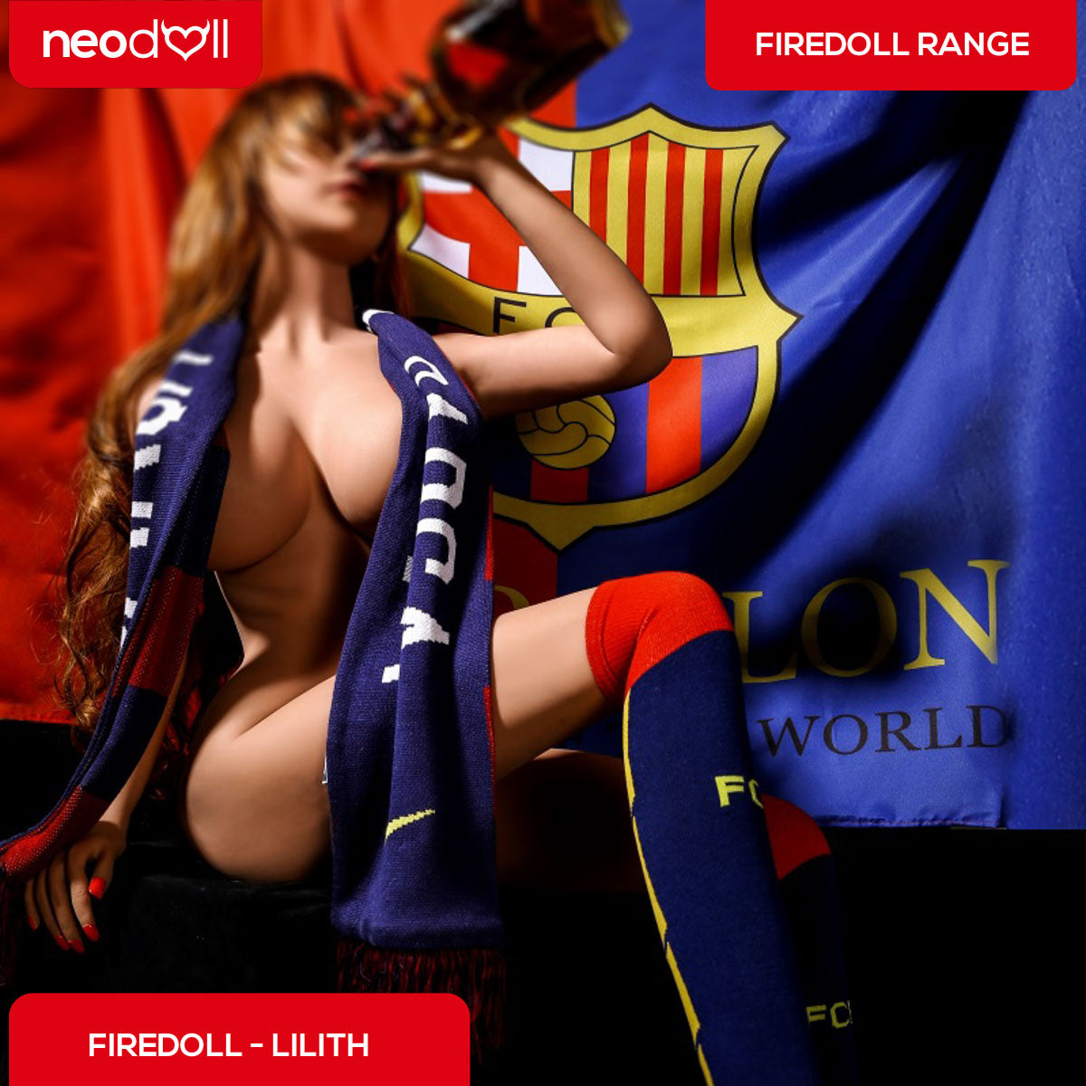Fire Doll - Lilith - Poupée de Sexe Réaliste - 158cm - Gel Sein - Bronzage Léger