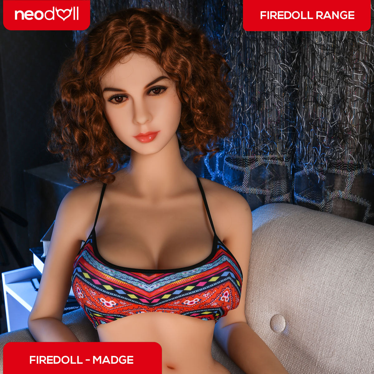 Fire Doll - Madge - Poupée de Sexe Réaliste - 158cm - Gel Sein - Bronzage Léger
