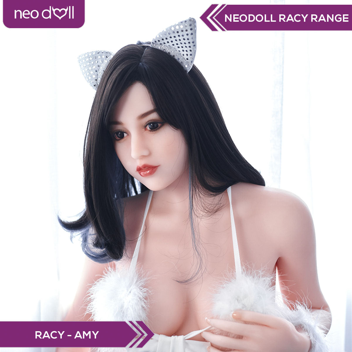 Neodoll Racy Amy - Poupée de Sexe Réaliste - 163cm - Naturel