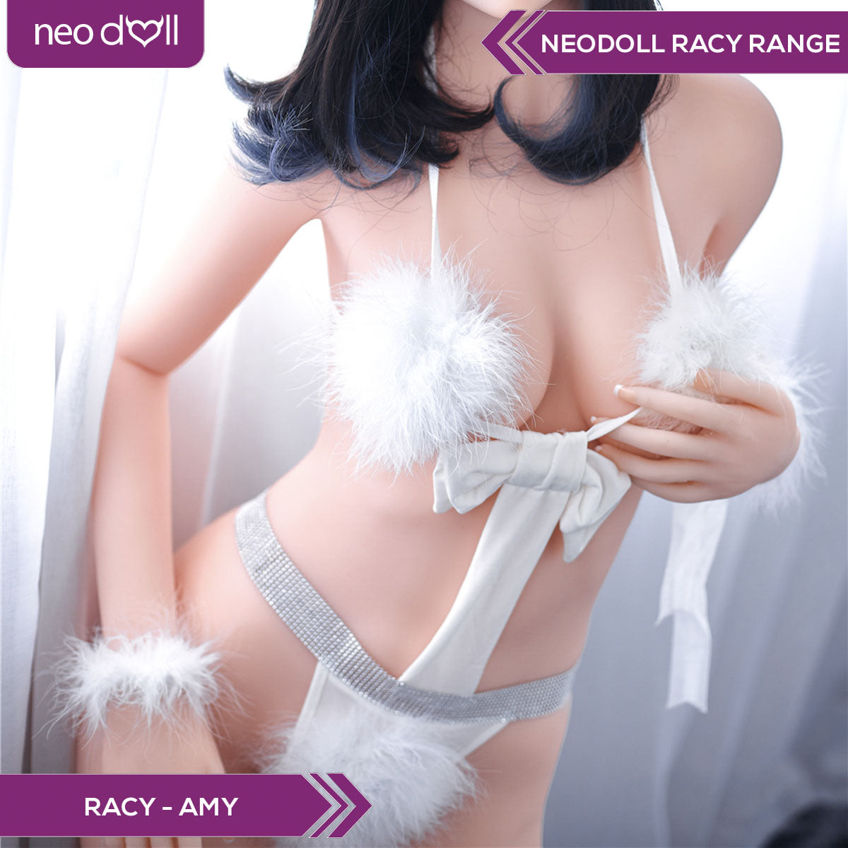 Neodoll Racy Amy - Poupée de Sexe Réaliste - 163cm - Naturel