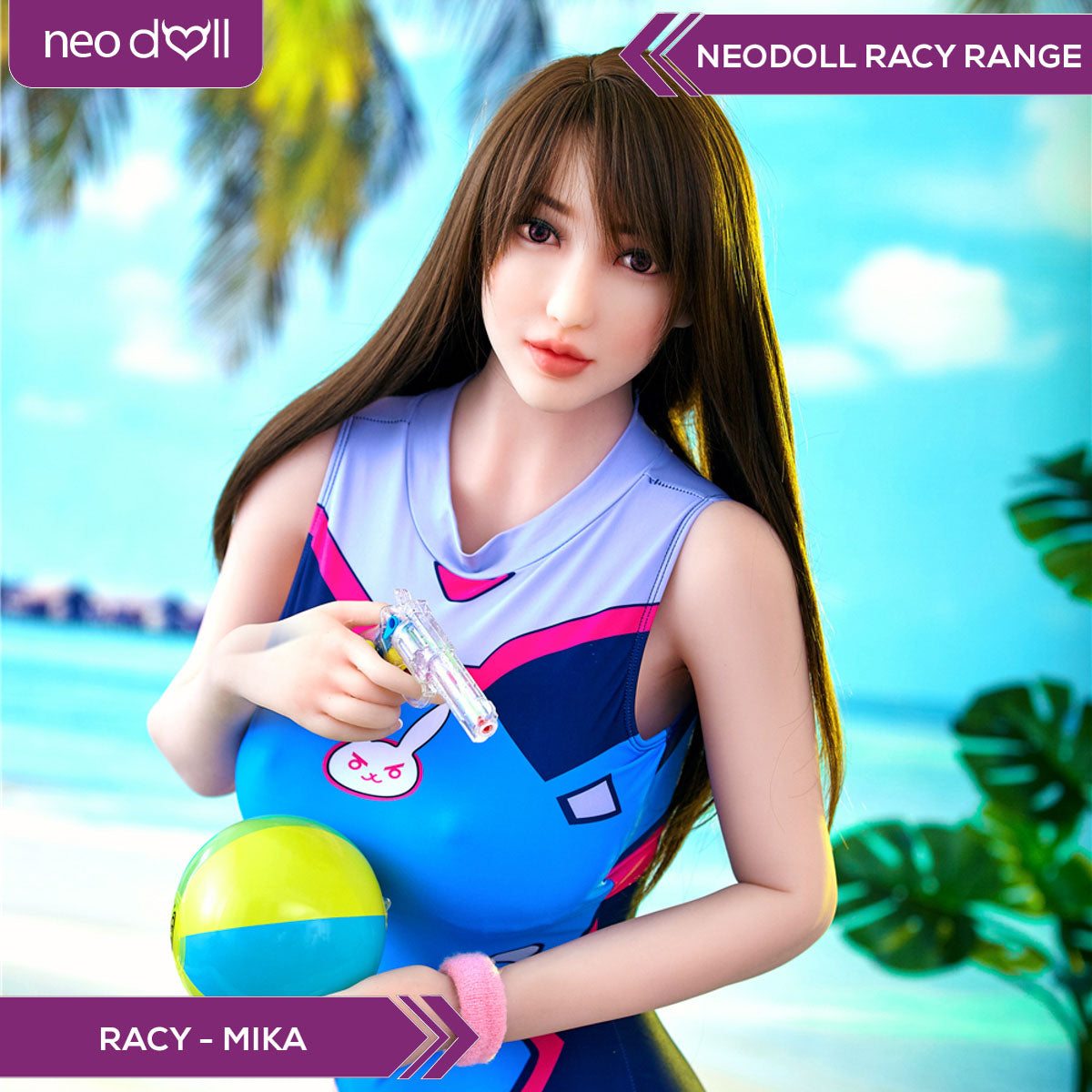Neodoll Racy Mika - Poupée de Sexe Réaliste - 163cm Plus - Naturel