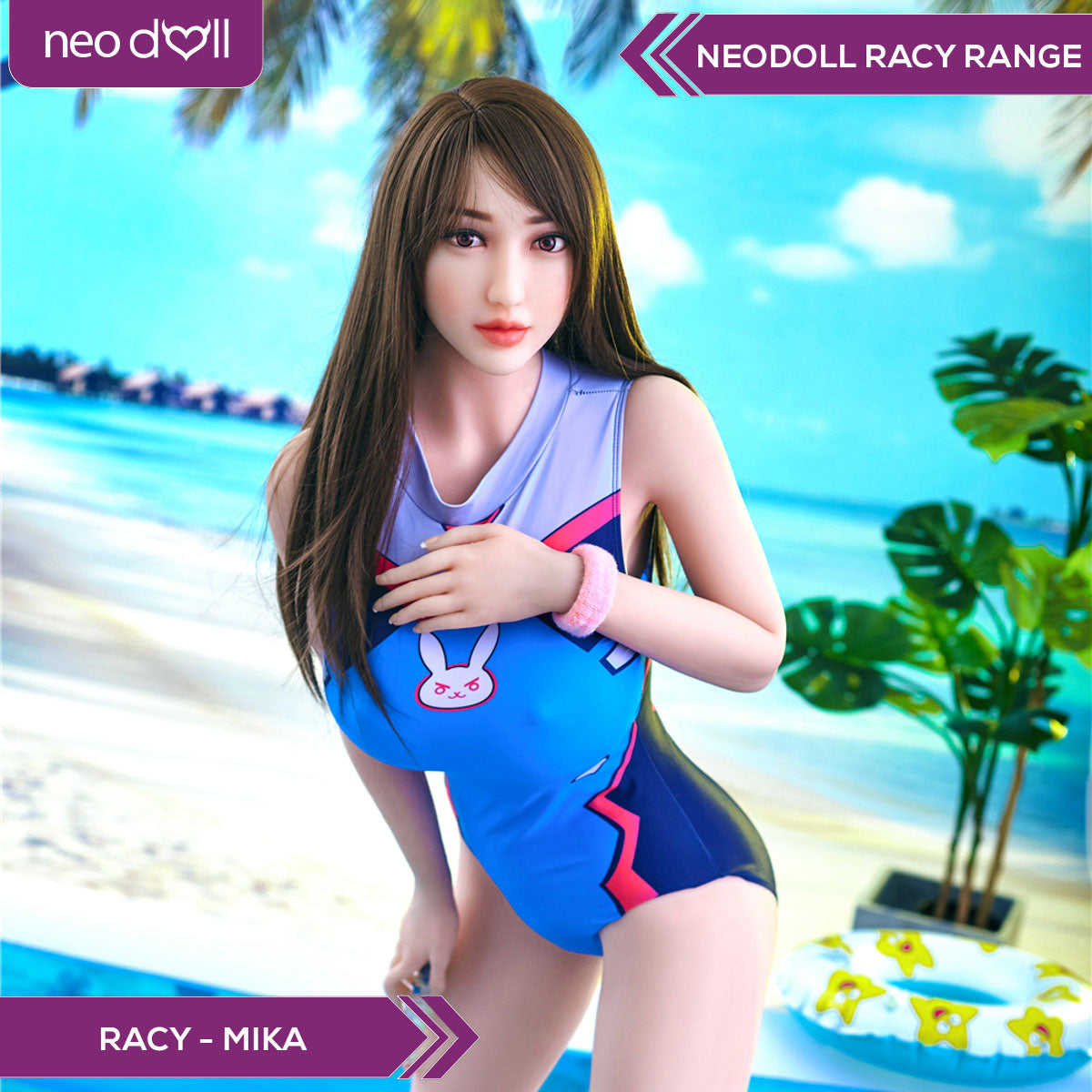 Neodoll Racy Mika - Poupée de Sexe Réaliste - 163cm Plus - Naturel