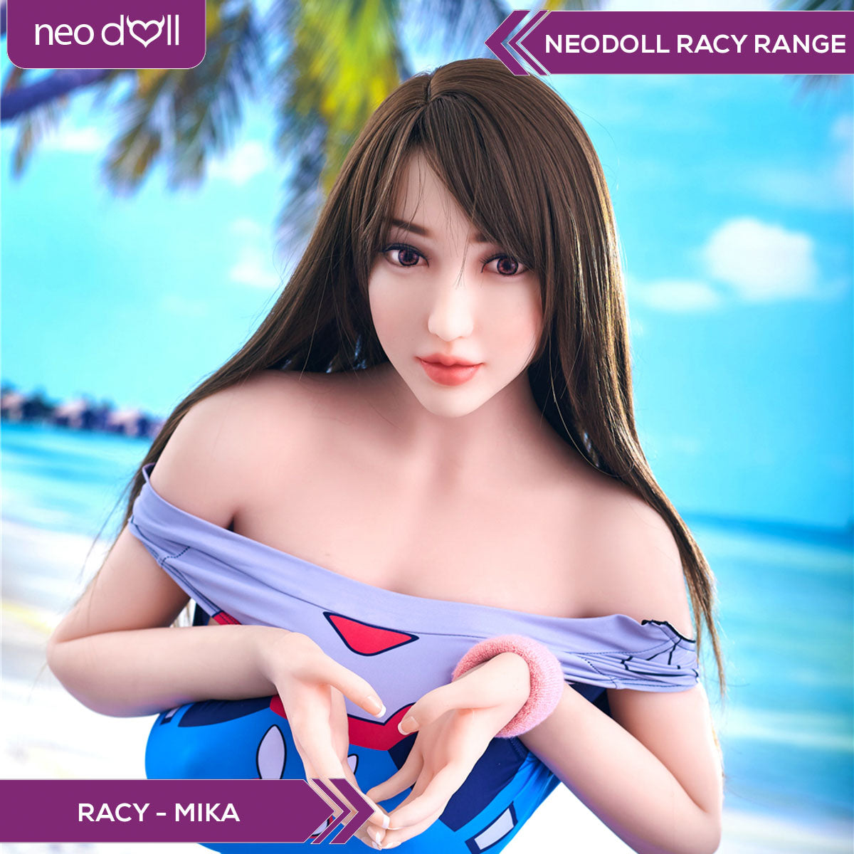 Neodoll Racy Mika - Poupée de Sexe Réaliste - 163cm Plus - Naturel