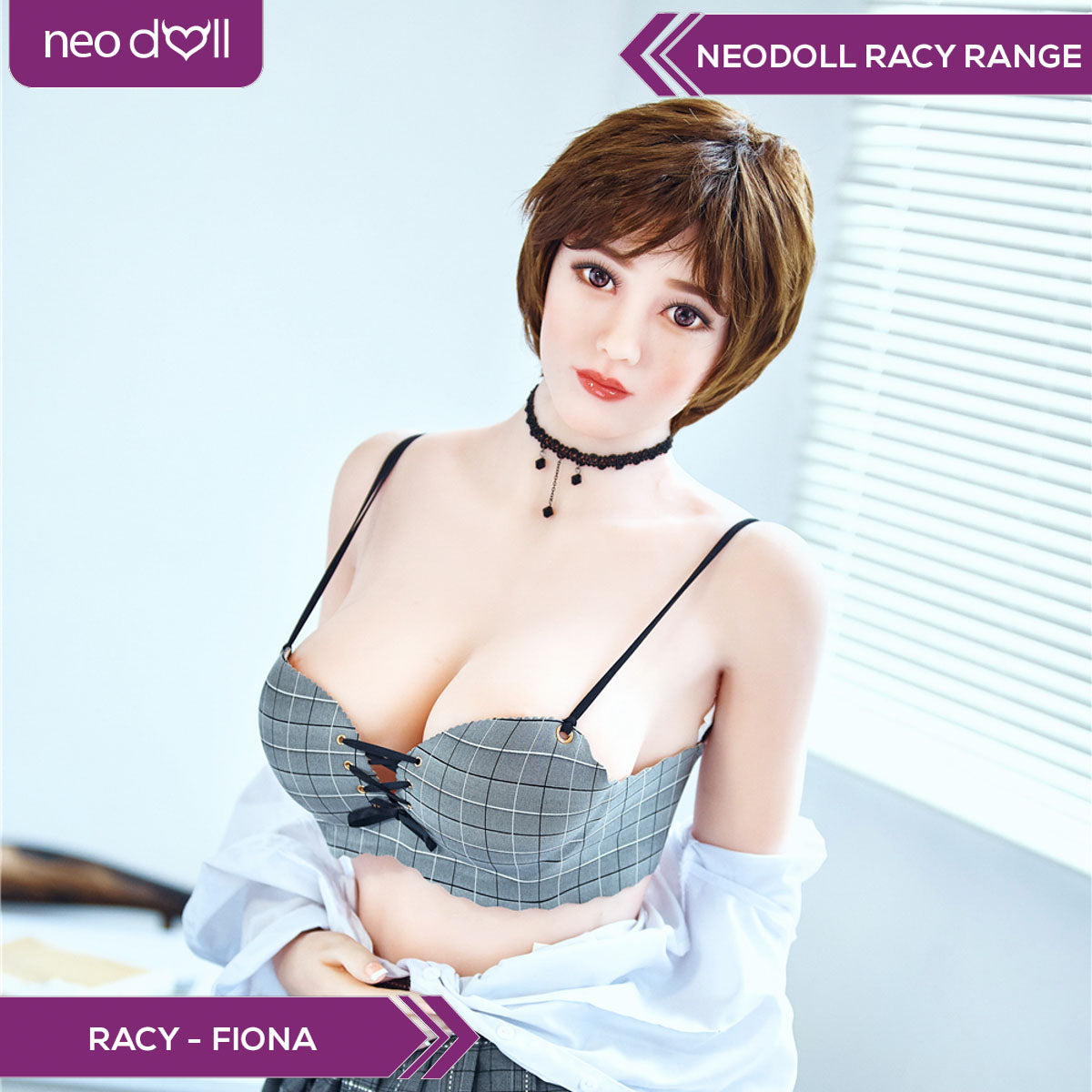Neodoll Racy Fiona - Poupée de Sexe Réaliste - 159cm - Blanche