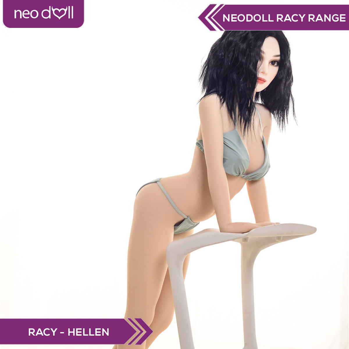 Neodoll Racy Hellen - Poupée de Sexe Réaliste - 155cm - Blanche