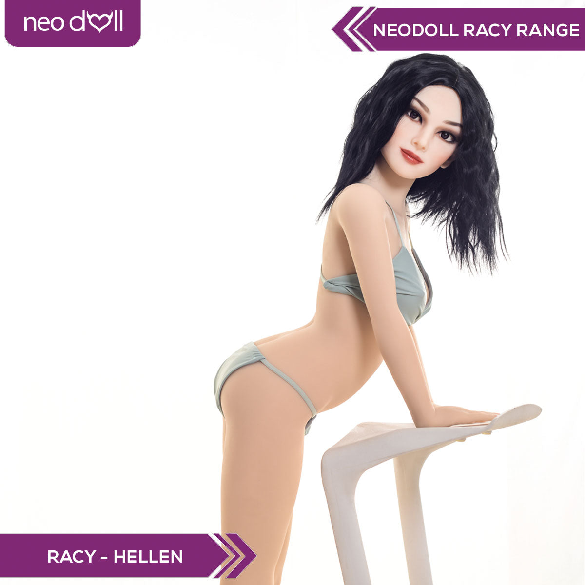 Neodoll Racy Hellen - Poupée de Sexe Réaliste - 155cm - Blanche
