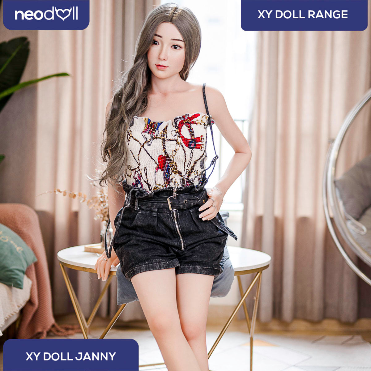 XYDoll - Janny - Poupée de Sexe Hybride en TPE Silicone - 168cm - Naturel