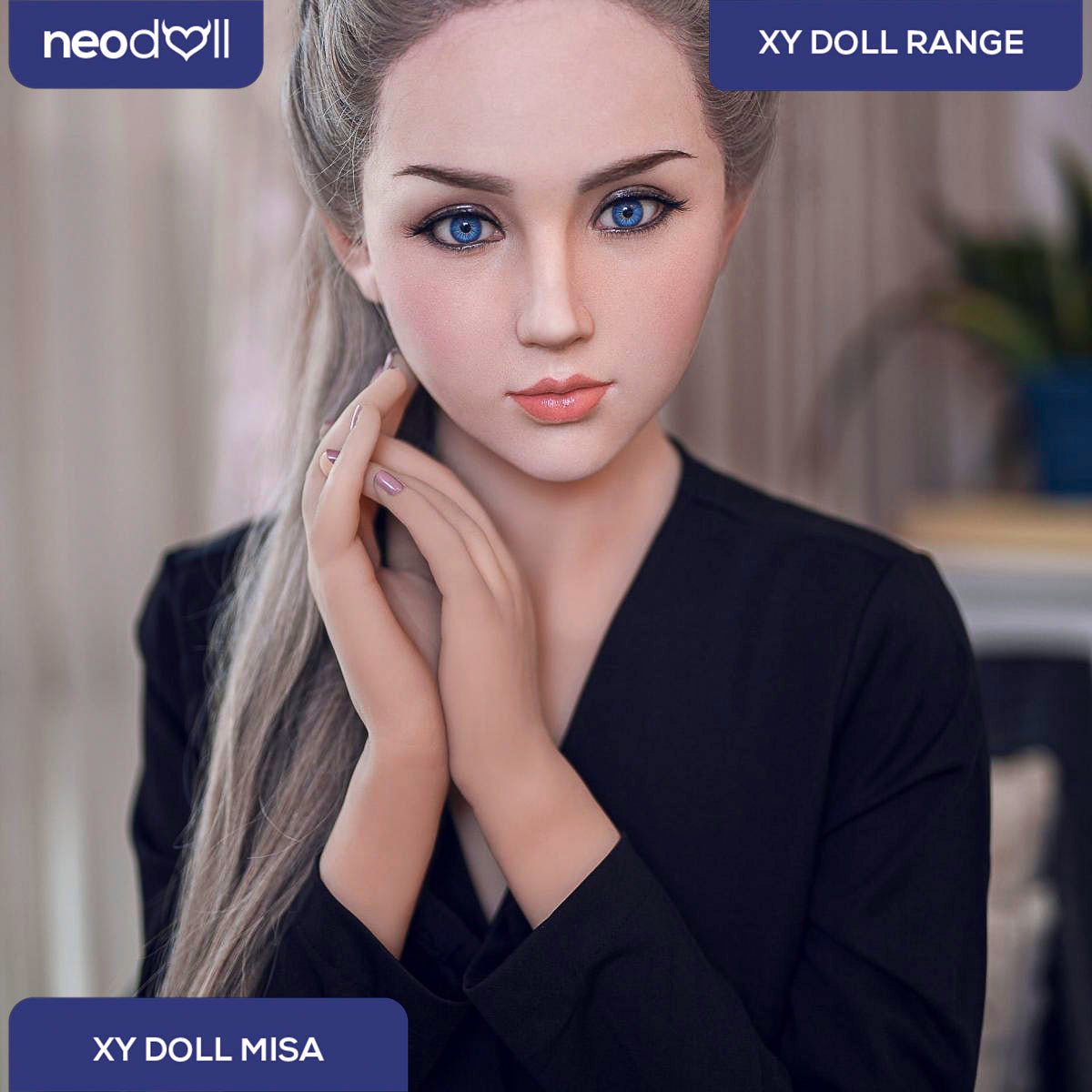 XYDoll - Misa - Poupée de Sexe Hybride en TPE Silicone - 170cm - Cheveux Implémentés - Gel Sein - Naturel