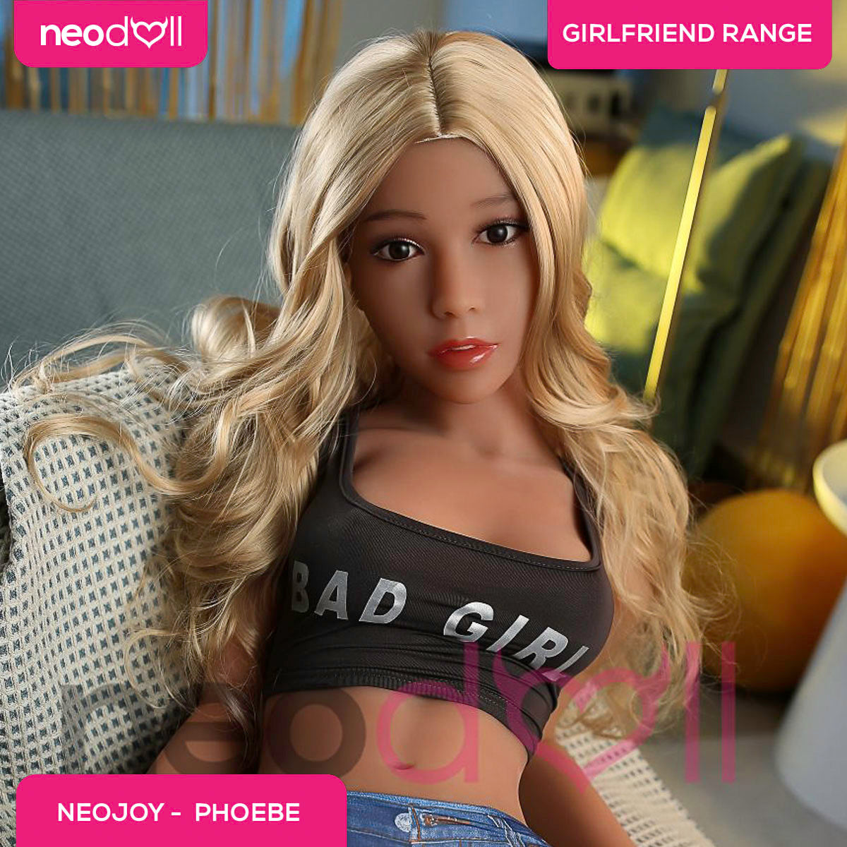 Neodoll Girlfriend Phoebe - Poupée de Sexe Réaliste - 158cm - Bronzer