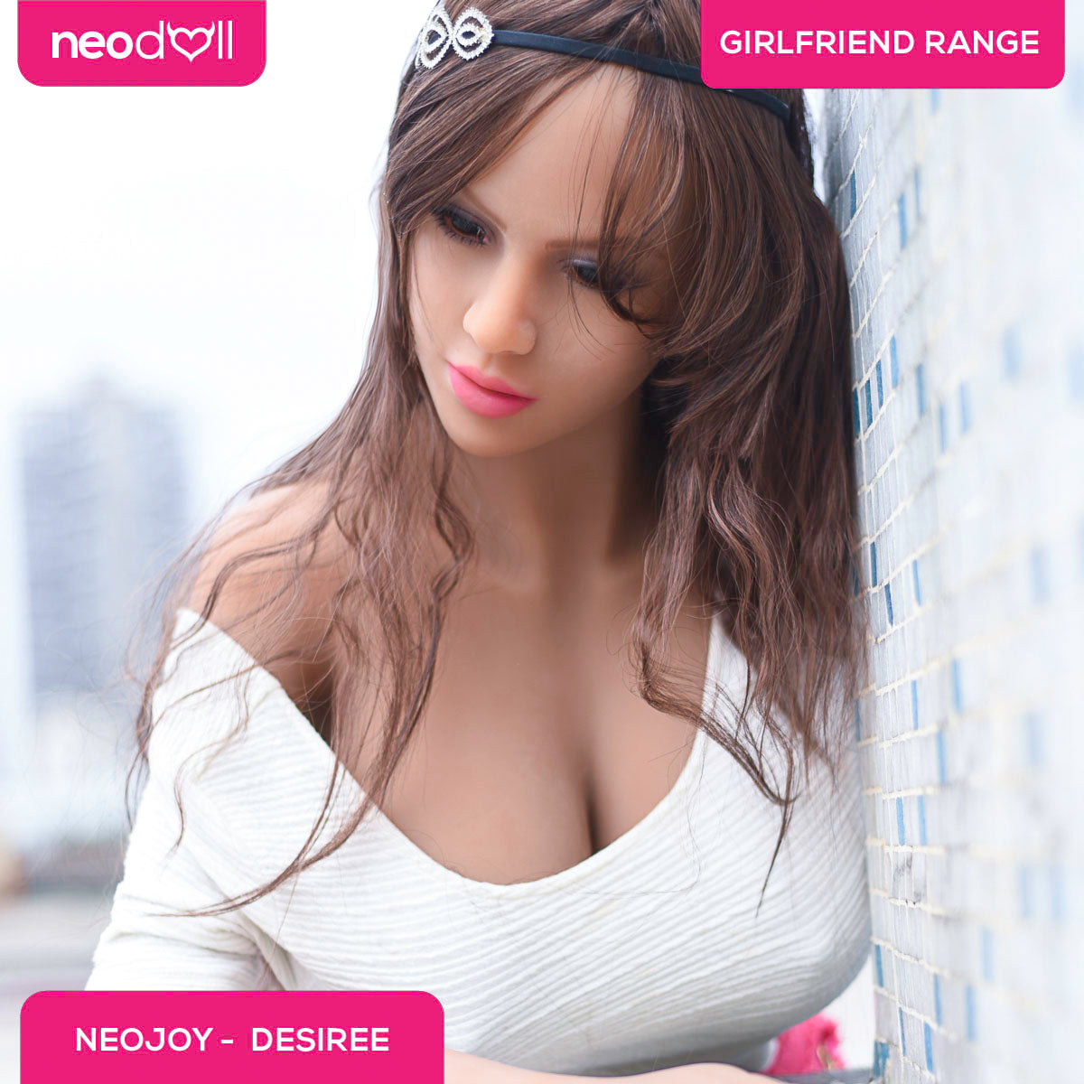 Neodoll Girlfriend Desiree - Poupée de Sexe Réaliste - 165cm - Bronzer