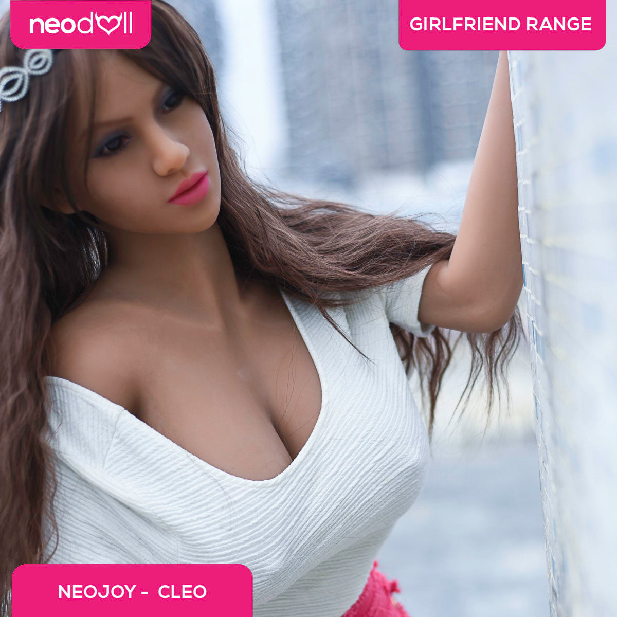 Neodoll Girlfriend Cleo - Poupée de Sexe Réaliste - 165cm - Bronzer