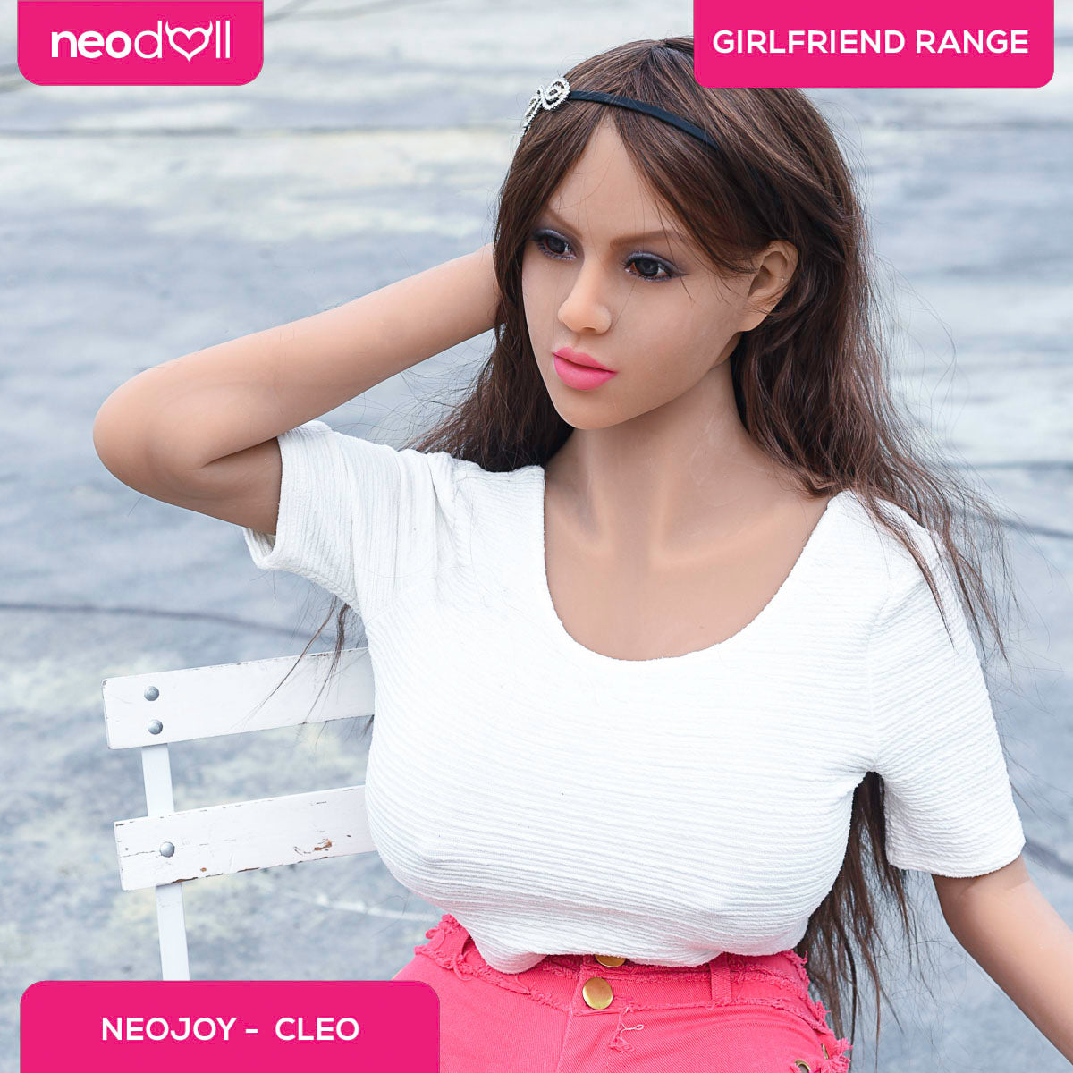 Neodoll Girlfriend Cleo - Poupée de Sexe Réaliste - 165cm - Bronzer