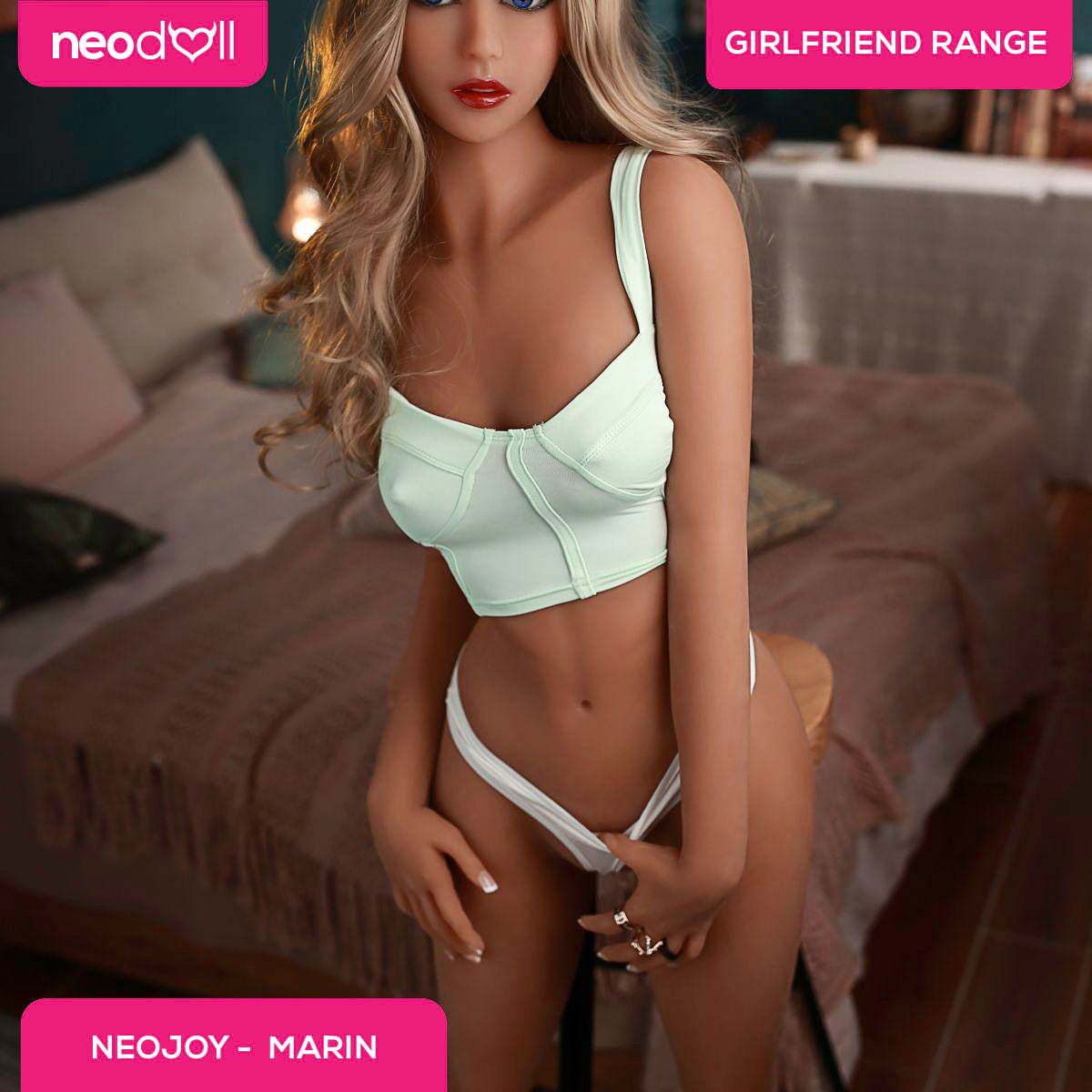 Neodoll Girlfriend Marin - Poupée de Sexe Réaliste - 158cm - Bronzer
