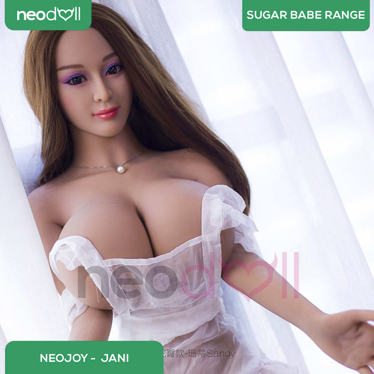 Neodoll Sugar Babe - Sandy - Poupée de Sexe Réaliste - Gel Sein - Utérus - 153cm - Du blé