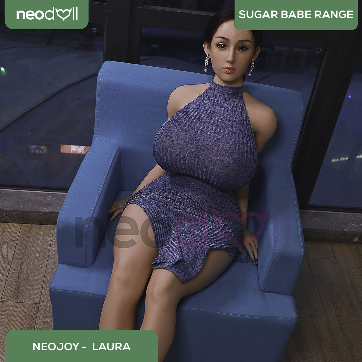Neodoll Sugar Babe - Laura - Poupée de Sexe Hybride en TPE Silicone - 159cm - Naturel