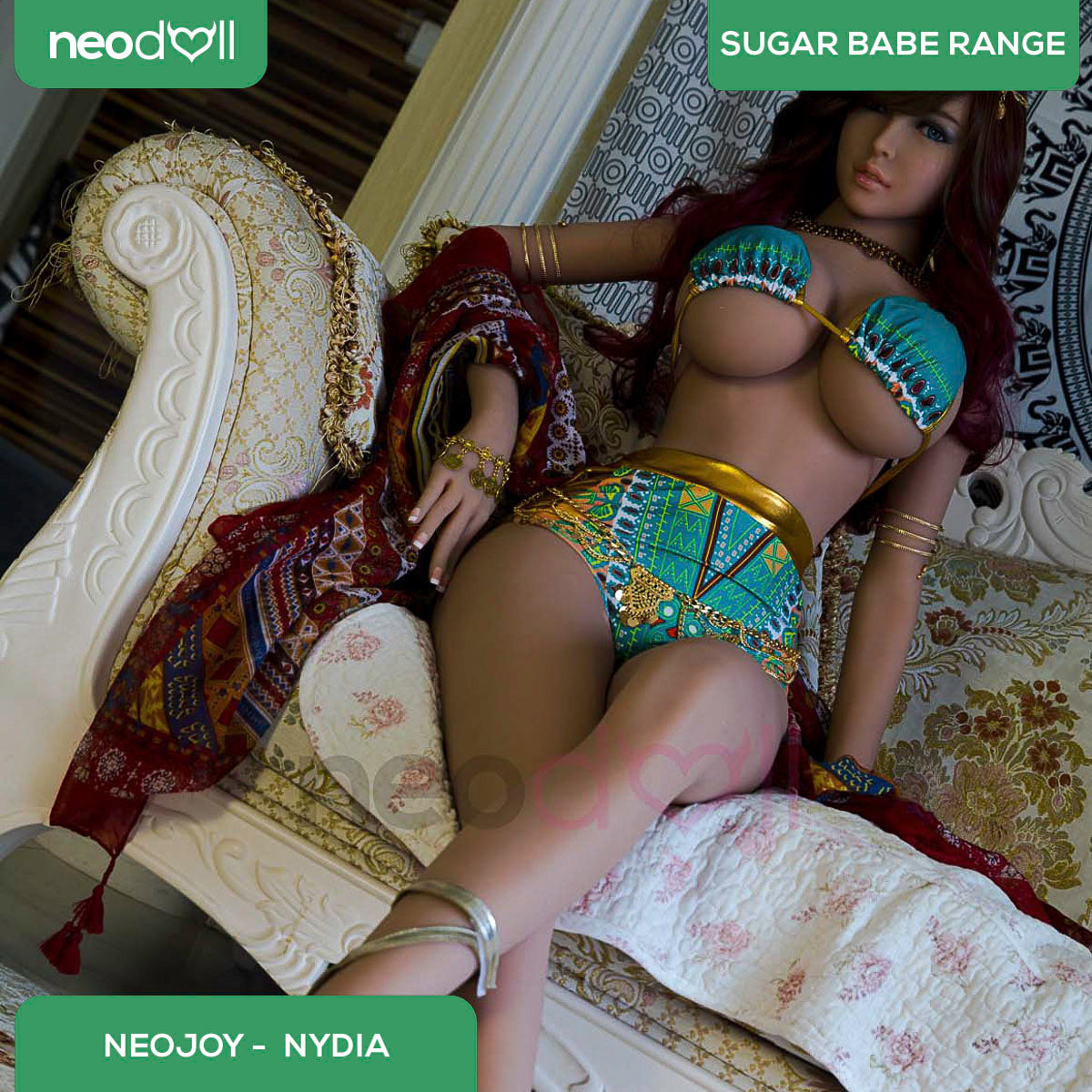 Neodoll Sugar Babe - Nydia - Poupée de Sexe Réaliste - Utérus - 170cm - Bronzer