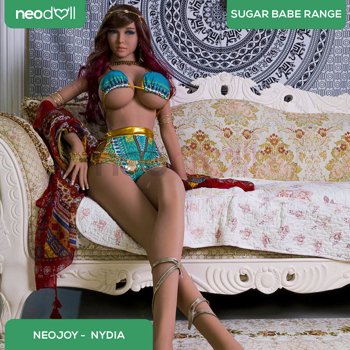 Neodoll Sugar Babe - Nydia - Poupée de Sexe Réaliste - Utérus - 170cm - Bronzer