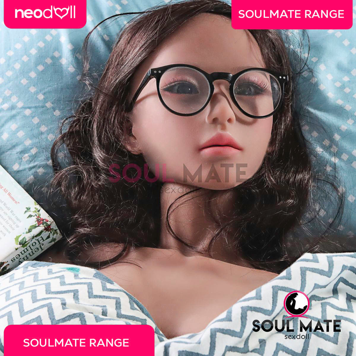 SoulMate Dolls - Callie Tête avec Torse de Poupée Sexuelle - Brun Clair