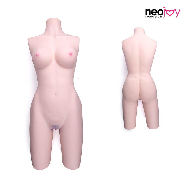 Neojoy - Torse de poupée sexuelle moyen avec squelette flexible - Blanc japonais - 21.5Kg video
