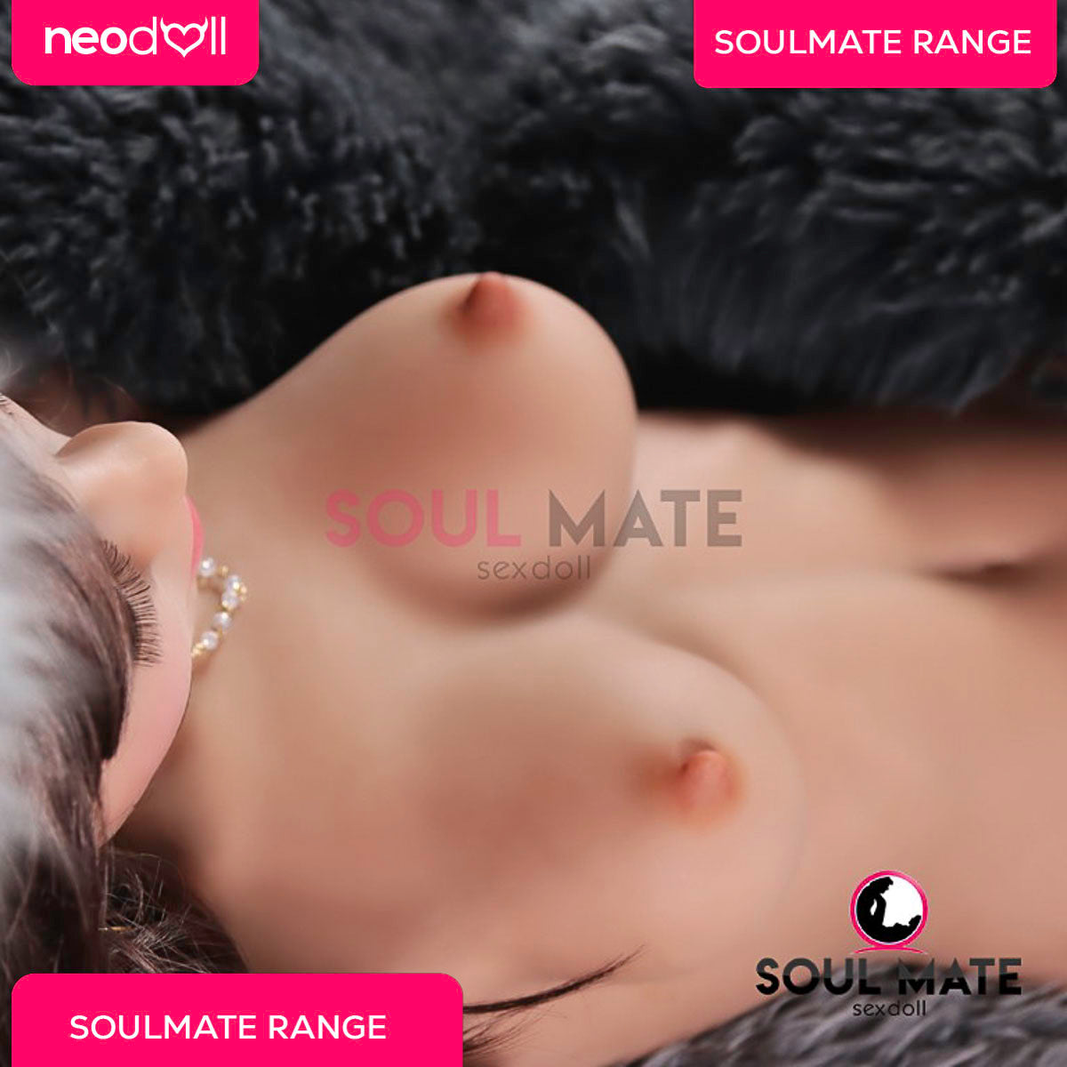 SoulMate Dolls - Elliana Tête avec Torse de Poupée Sexuelle - Brun Clair