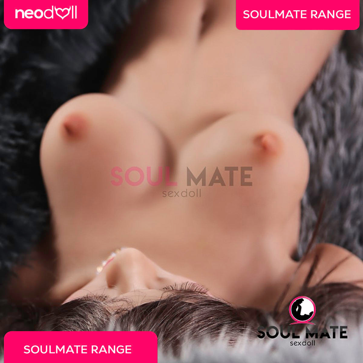 SoulMate Dolls - Elliana Tête avec Torse de Poupée Sexuelle - Brun Clair