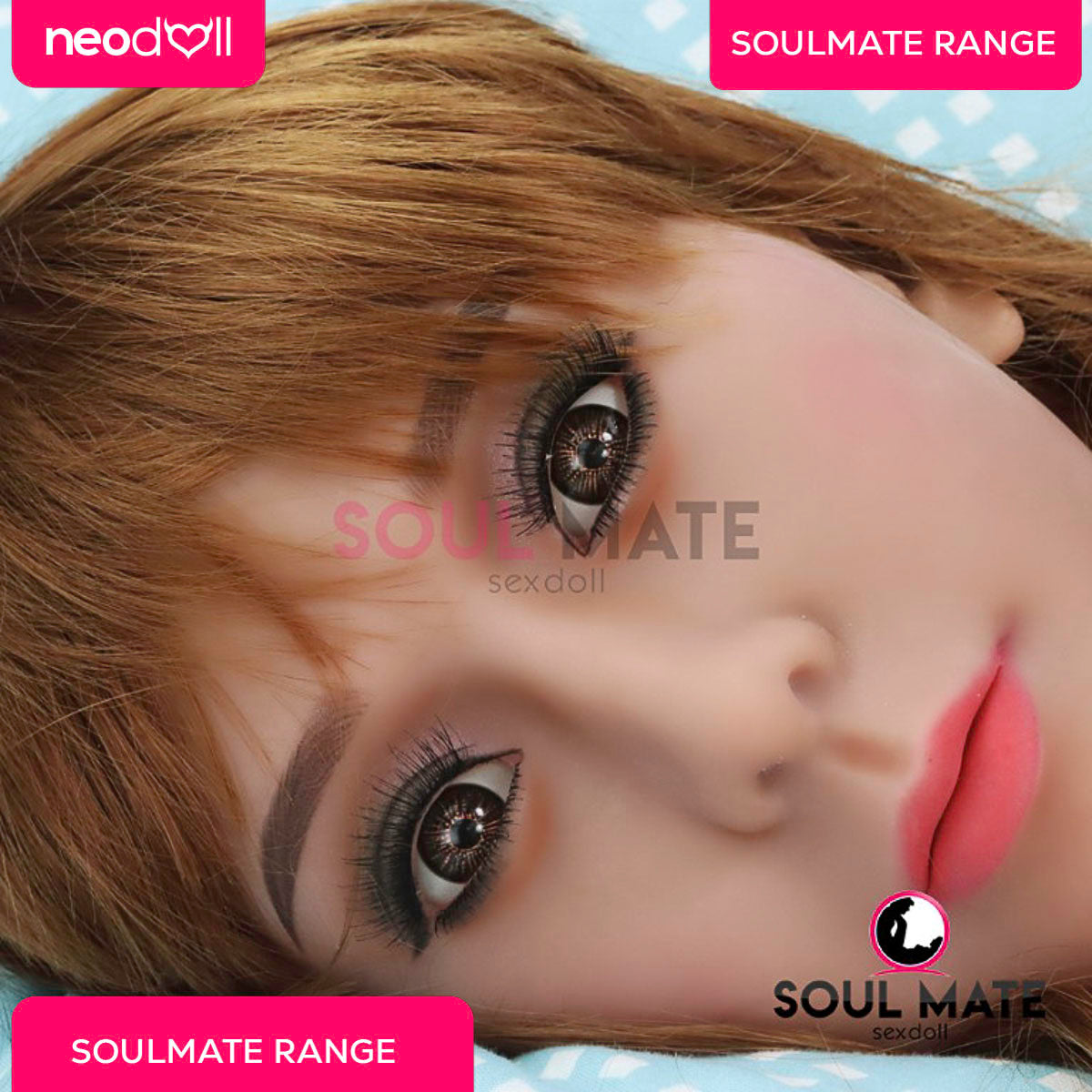 SoulMate Dolls - Morgan Tête avec Torse de Poupée Sexuelle - Brun Clair