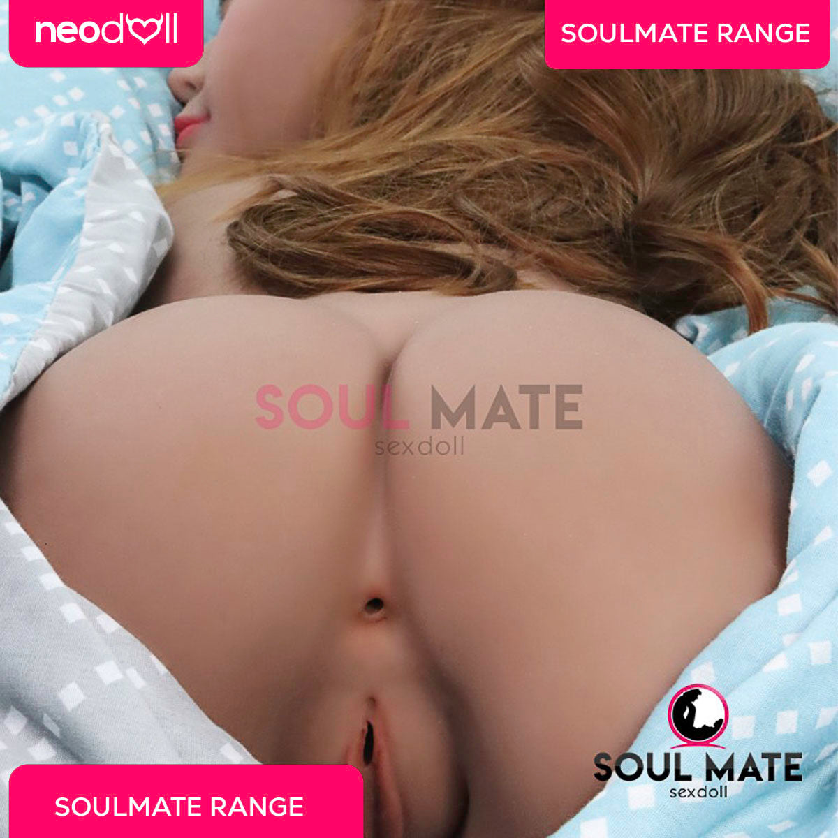 SoulMate Dolls - Morgan Tête avec Torse de Poupée Sexuelle - Brun Clair