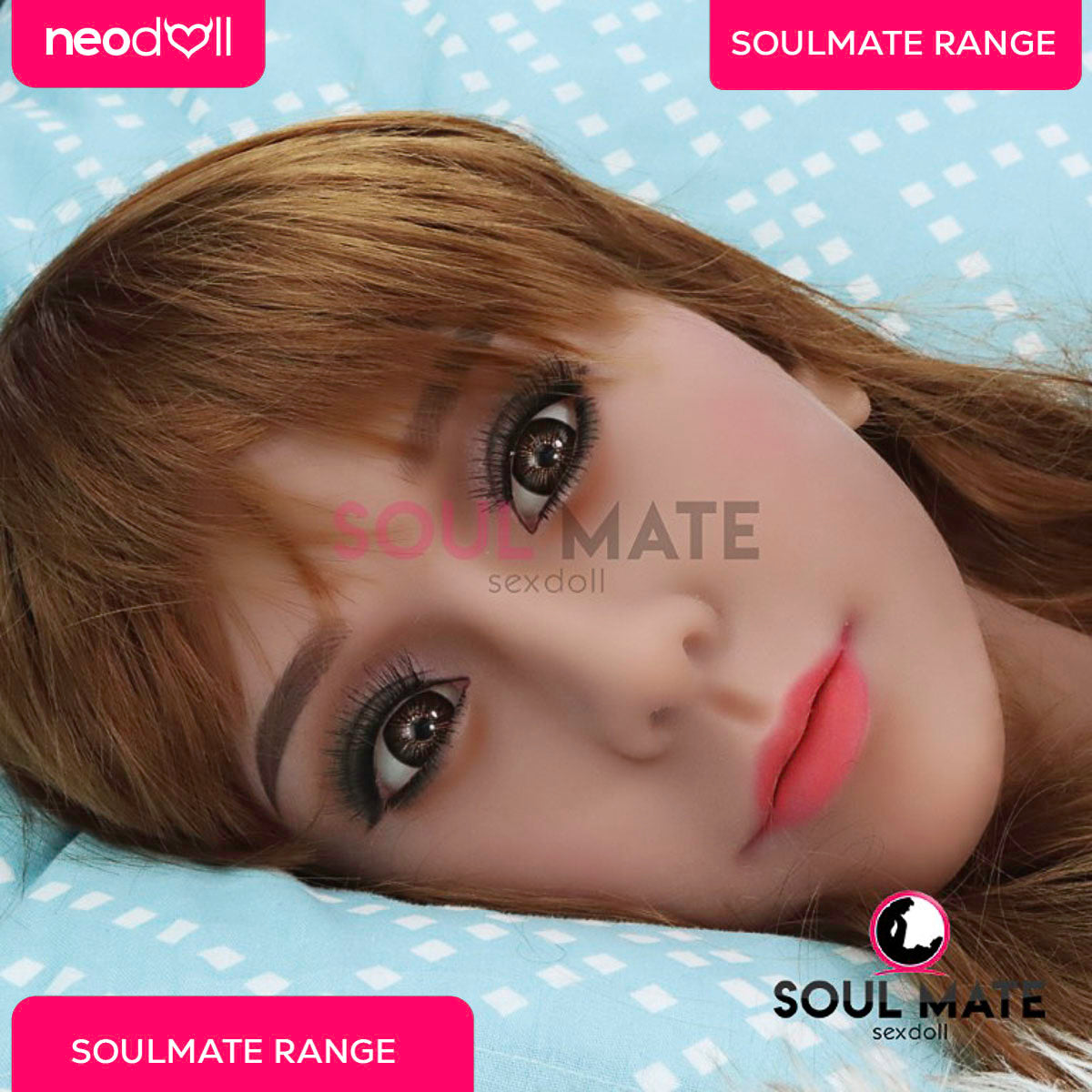 SoulMate Dolls - Morgan Tête avec Torse de Poupée Sexuelle - Brun Clair