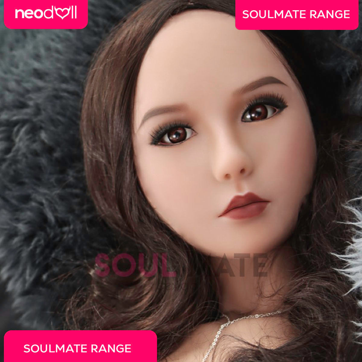 SoulMate Dolls - Emersyn Tête avec Torse de Poupée Sexuelle - Brun Clair