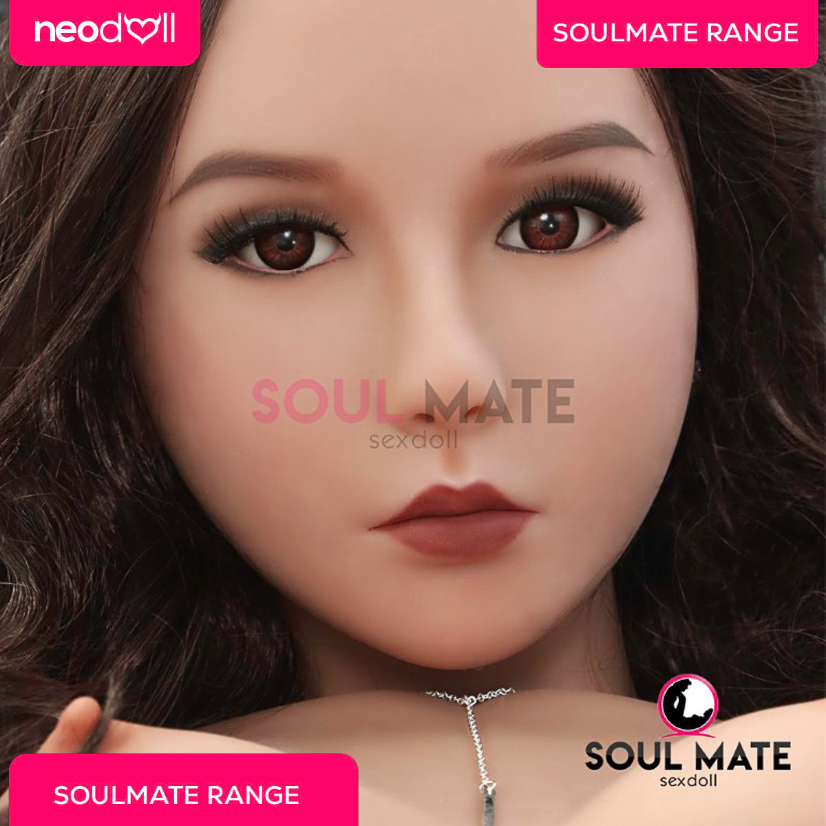 SoulMate Dolls - Emersyn Tête avec Torse de Poupée Sexuelle - Brun Clair
