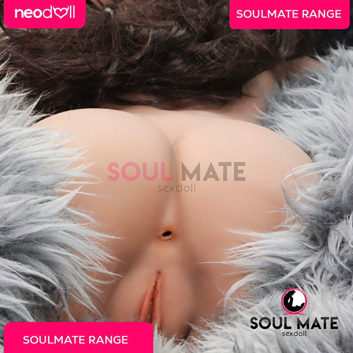 SoulMate Dolls - Emersyn Tête avec Torse de Poupée Sexuelle - Brun Clair