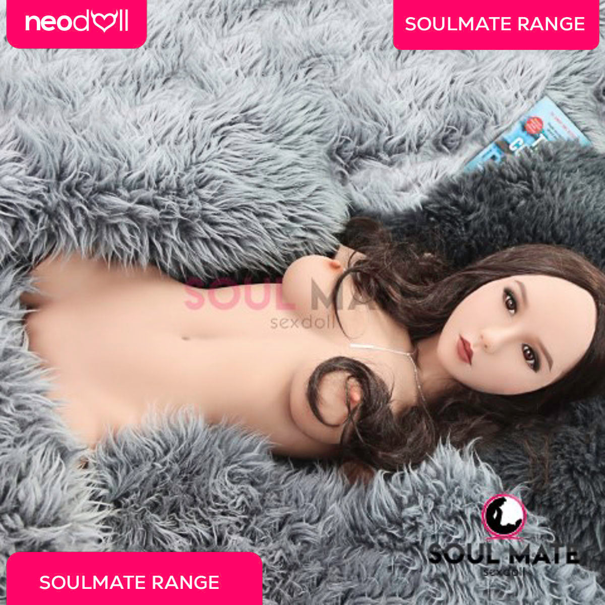 SoulMate Dolls - Emersyn Tête avec Torse de Poupée Sexuelle - Brun Clair