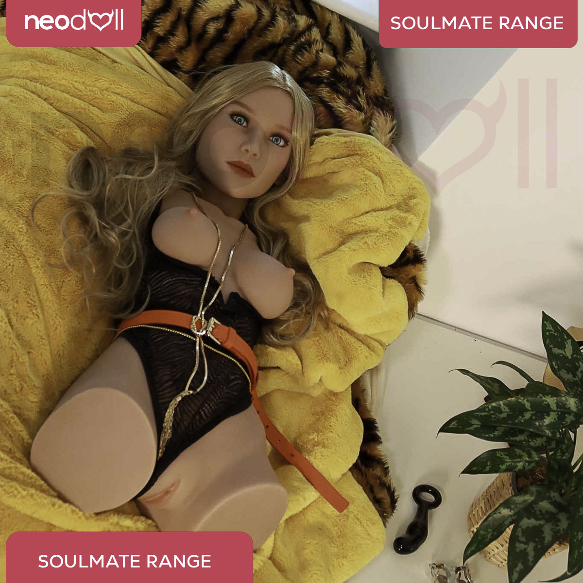 SoulMate Dolls - Eva - Torse de Poupée Sexuelle - Brun Clair